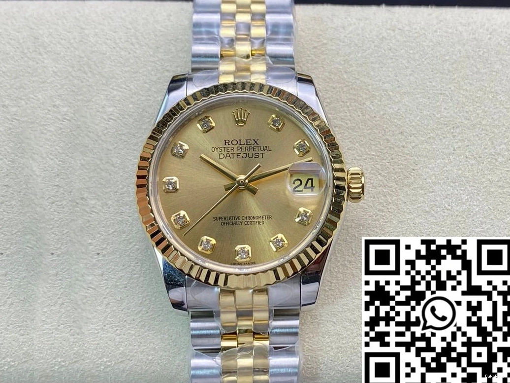 EW Datejust 31MM M278273-0026 Gold Factory Yellow Rolex 0211